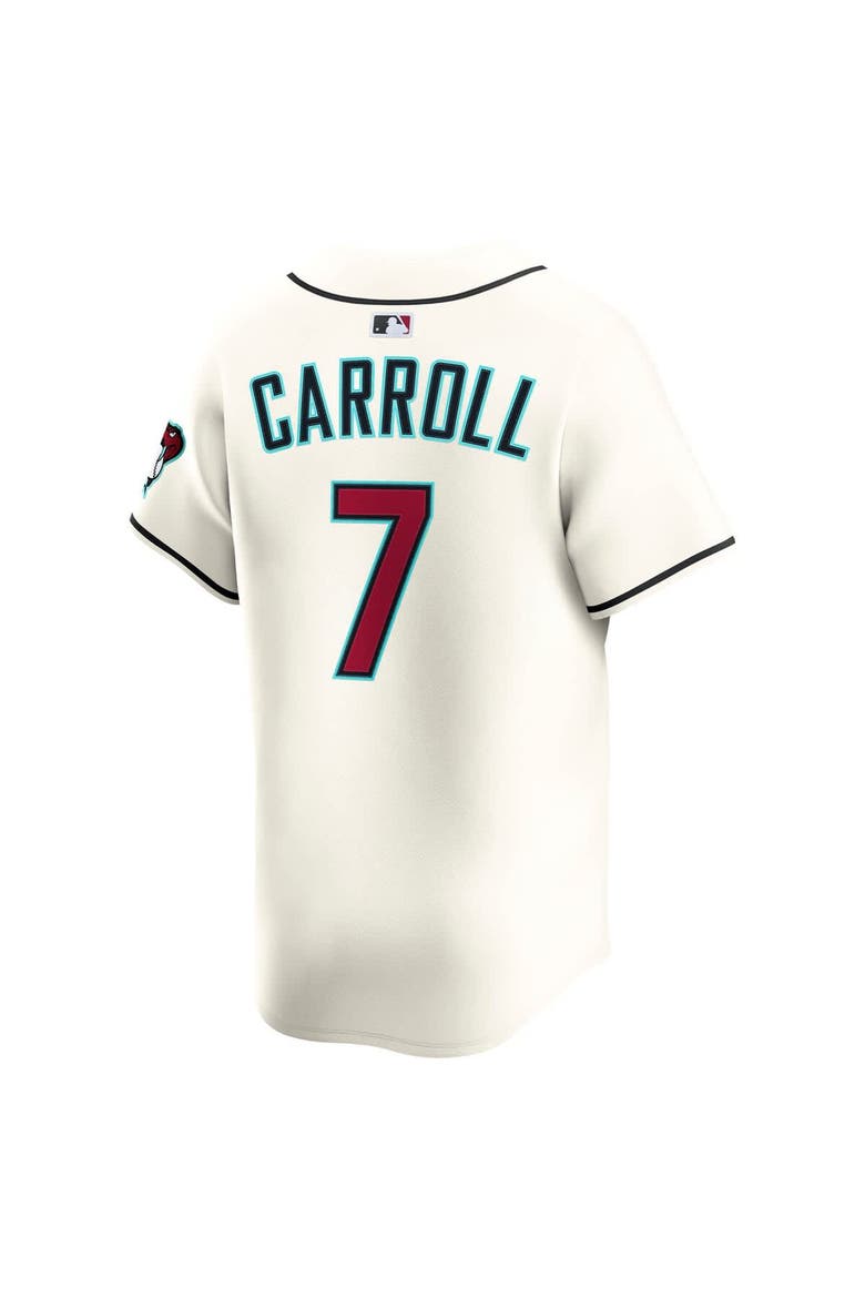 Men's Nike Corbin Carroll Cream Arizona Diamondbacks Home Limited Player Jersey, Alternate, color, Cream