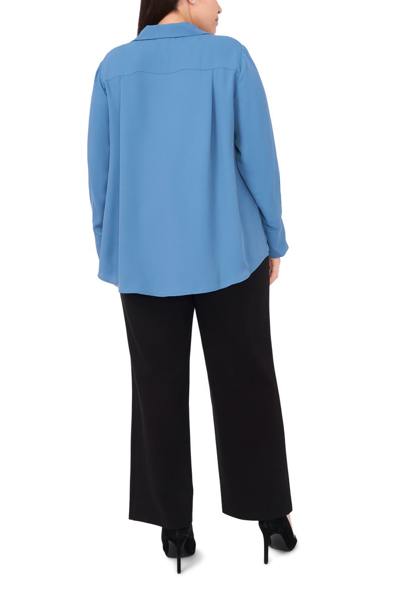 Johnny Collar Top, Alternate, color, AEGEAN BLUE