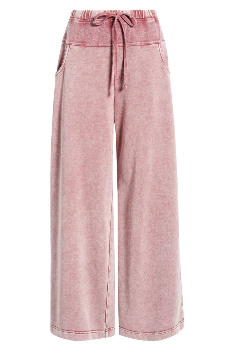 Drop Waist Lounge Pants, Alternate, color, DUSTY ROSE