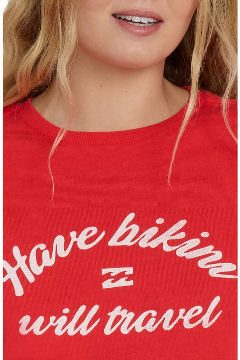 I Will Travel Graphic Cotton T-Shirt, Alternate, color, FIESTA RED
