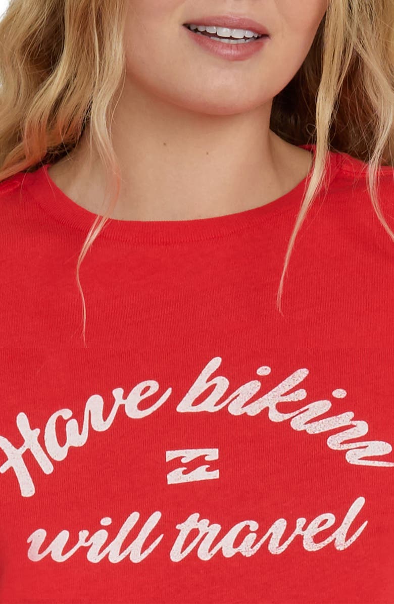 Billabong I Will Travel Graphic Cotton T-Shirt, Alternate, color, Fiesta Red