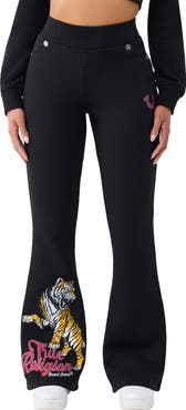 True Religion Crystal Tiger Bootcut Pants