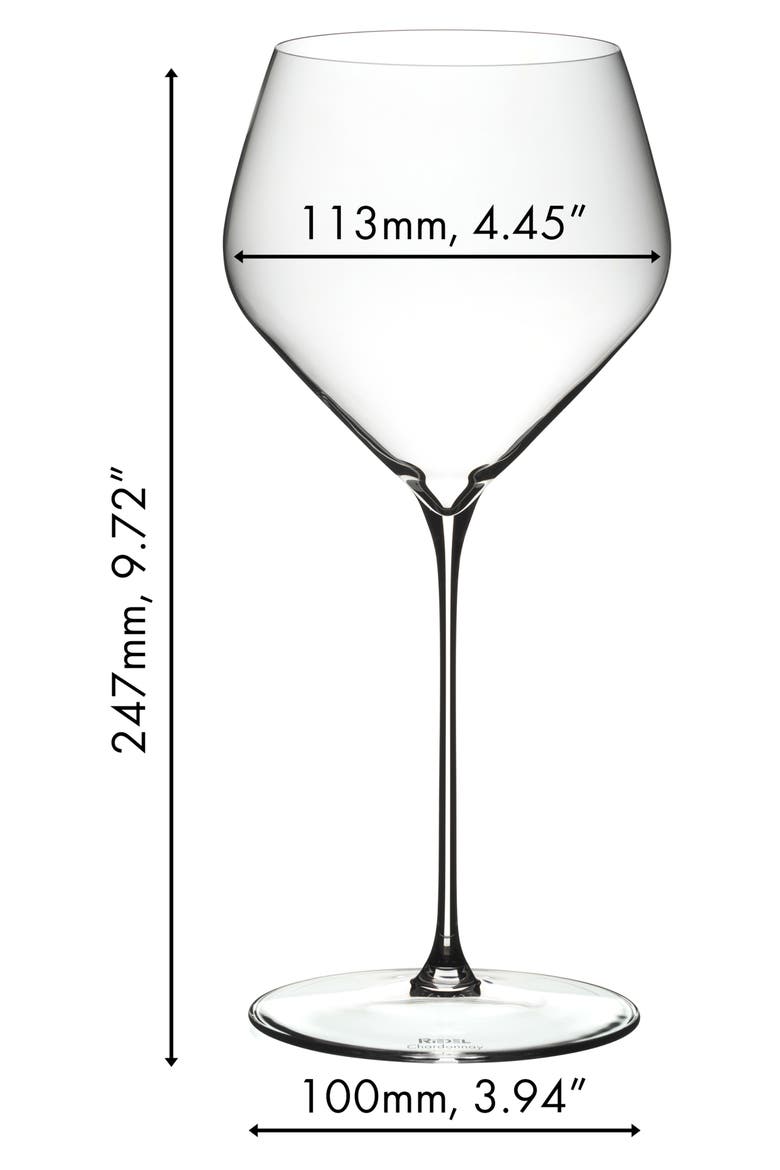 Veloce Chardonnay Wine Glass, Set of 2, Alternate, color, CLEAR