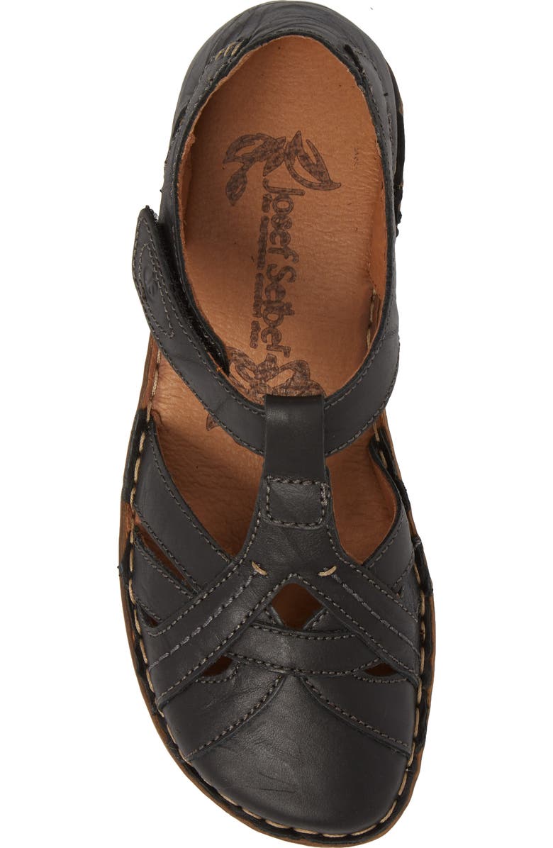 Josef Seibel Rosalie 29 Sandal, Alternate, color, Black Leather