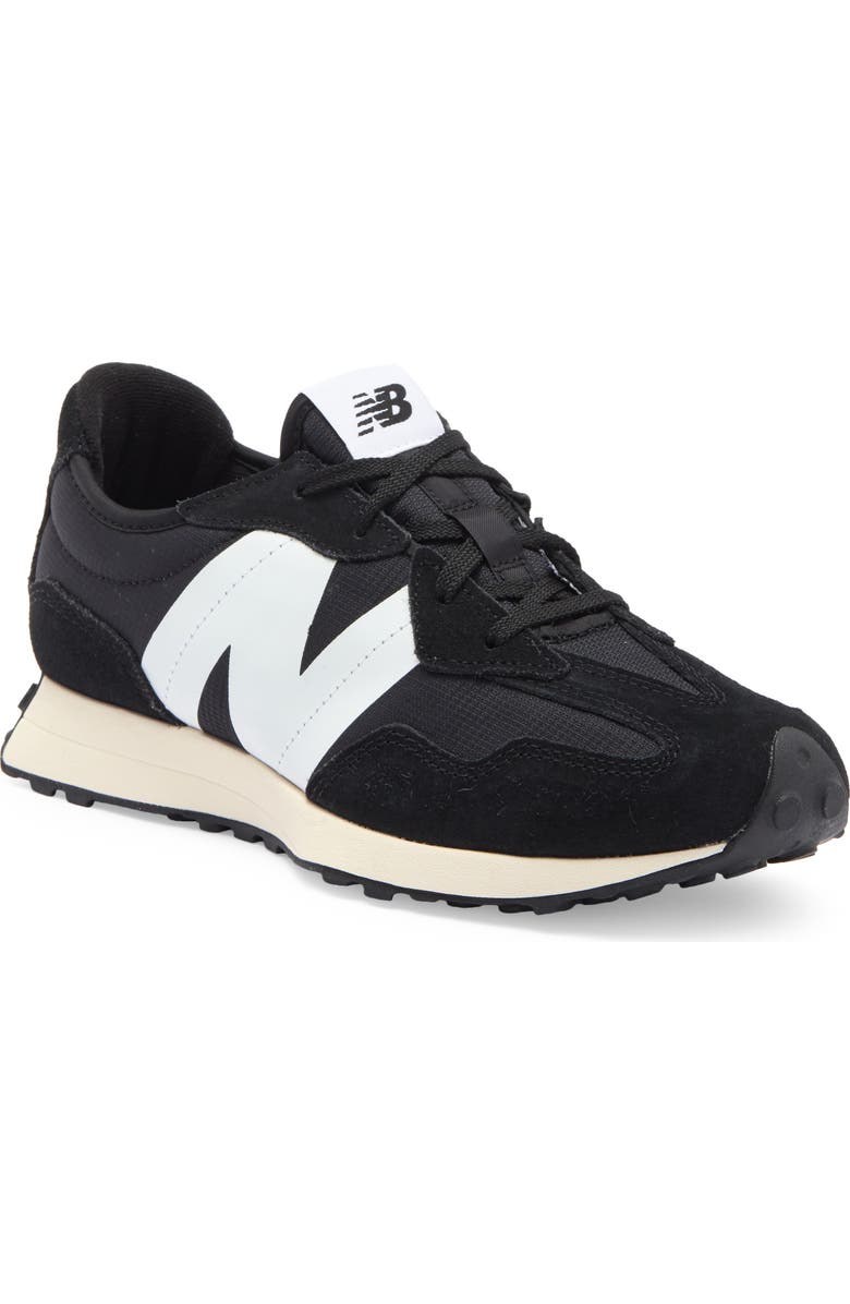 New Balance Kids' 327 Sneaker, Main, color, Black/ White