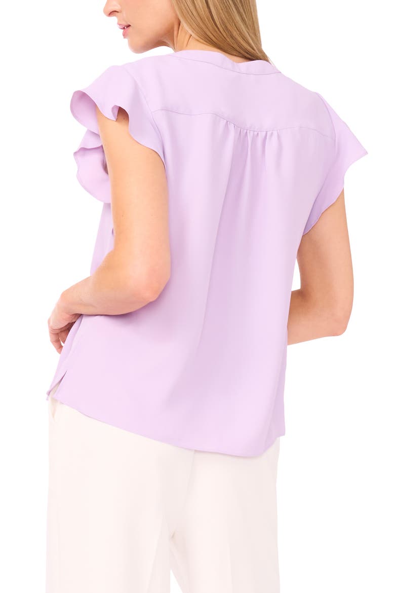 Flutter Sleeve Top, Alternate, color, SOFT LAVENDER