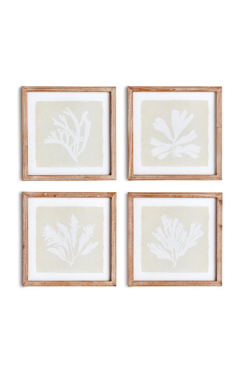 Napa Home & Garden Seaweed Petite Prints, Set Of 4, Main, color, Grey
