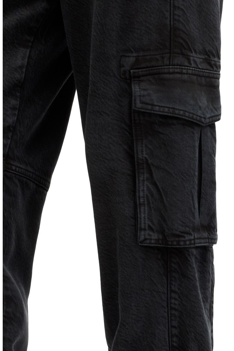 Frieda Twill Cargo Joggers, Alternate, color, BLACK