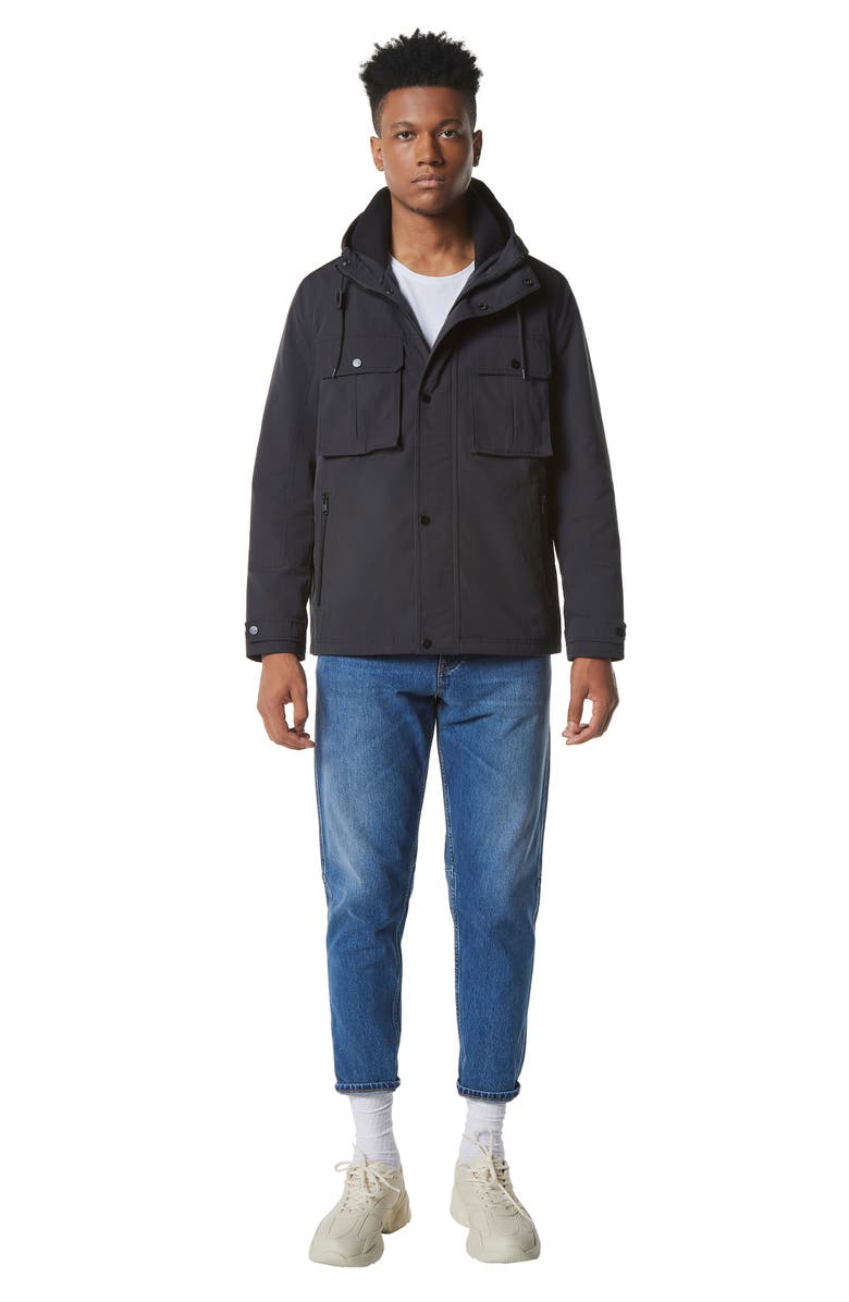 Andrew Marc Marc New York Zenith Hooded Shirt Jacket, Alternate, color, 