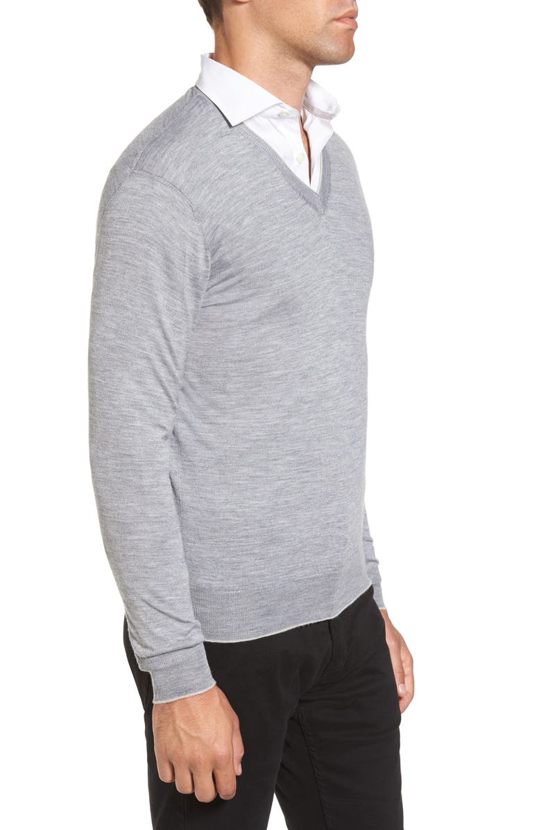 Eleventy Merino Wool & Silk Tipped Sweater, Alternate, color, 