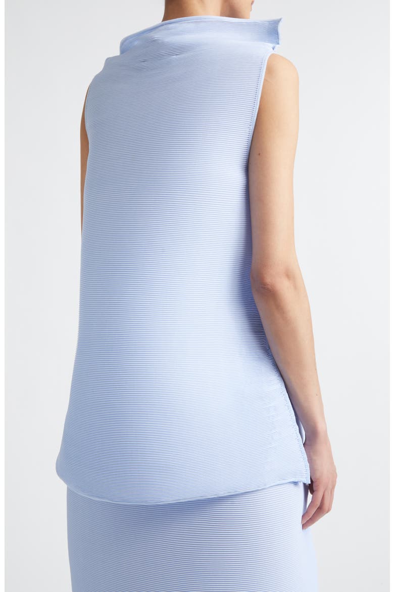 Sleeveless Ripple Plissé Top, Alternate, color, SOFT BLUE