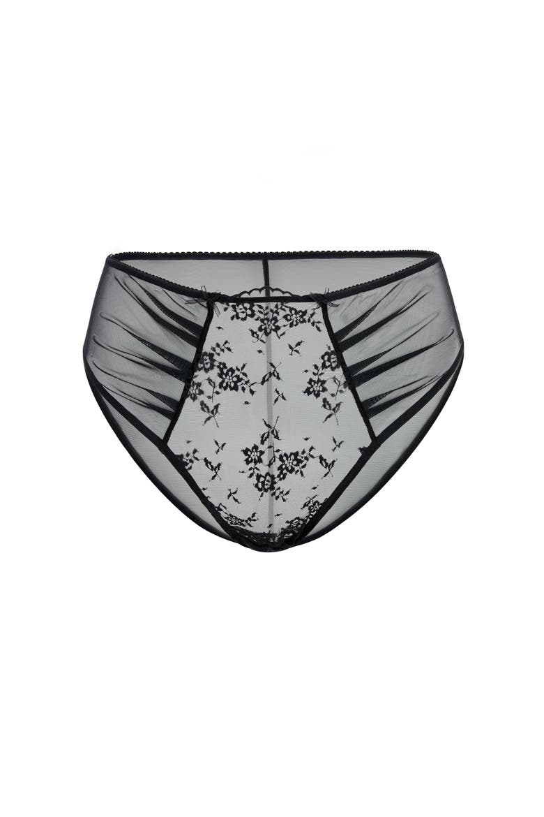 Avara High Cut Panties, Alternate, color, Jet Black