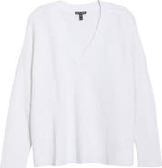 Eileen Fisher Organic Linen & Organic Cotton V-Neck Sweater