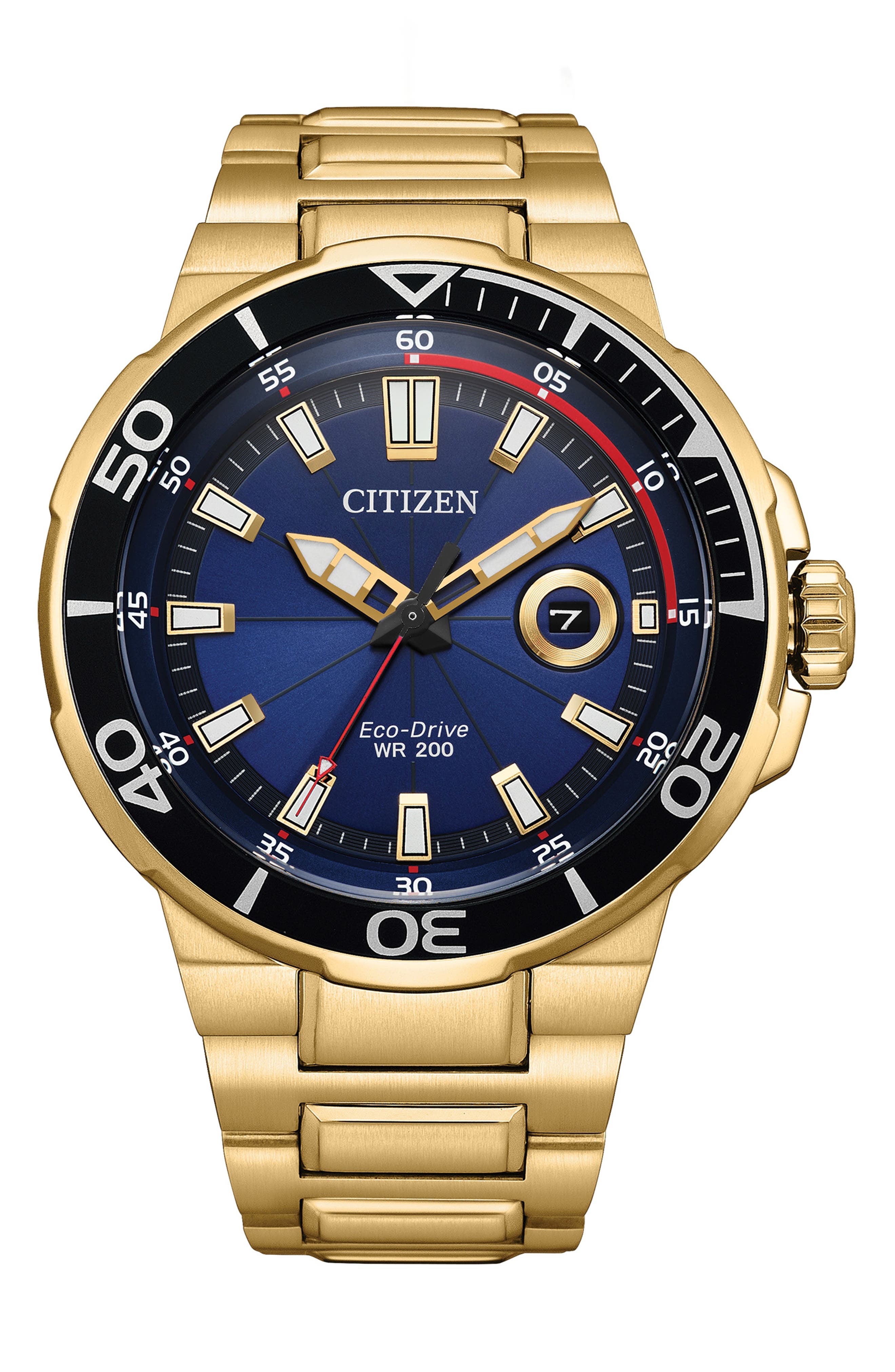 Citizen Endeavor Eco-Drive Water Resistant Bracelet Watch, 45mm