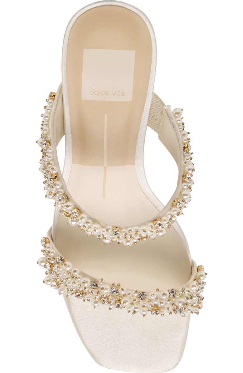 Dolce Vita Genora Rhinestone Sandal, Alternate, color, Ivory Rhinestone