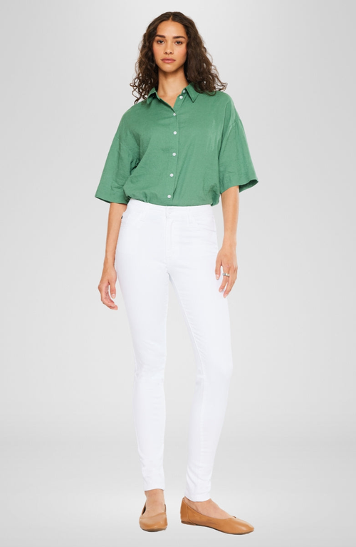 Kancan Julija Essentials High Rise Super Skinny Jeans In White