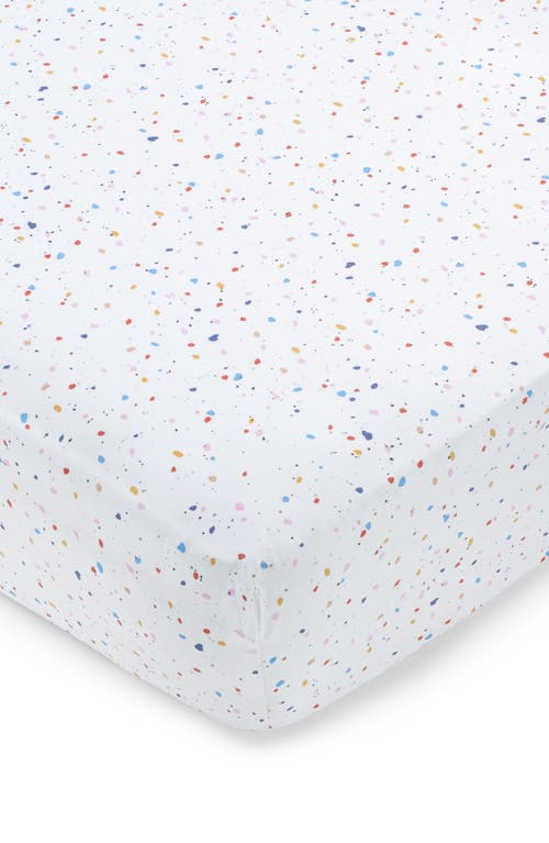 Domani Home Print Bassinet Crib Sheet In Terrazzo