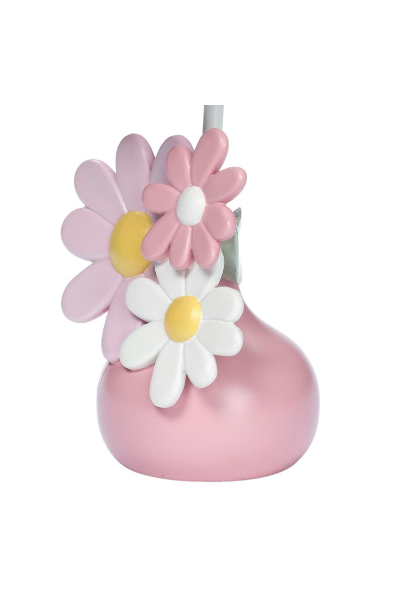 Lambs & Ivy Daisy Dreams Hand-Painted Floral Lamp w/ Shade and LED Bulb, Alternate, color, Pink