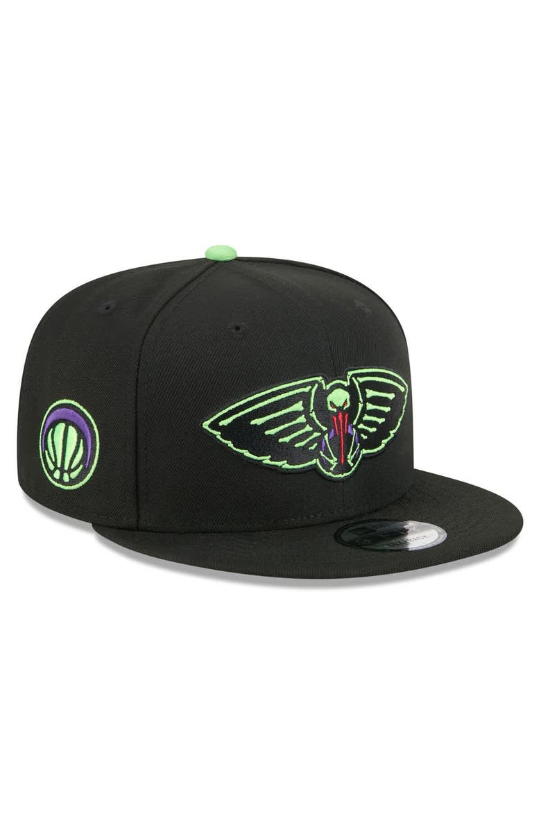 New Era Men's New Era Black New Orleans Pelicans 2025/26 City Edition 9FIFTY Snapback Hat, Main, color, Black
