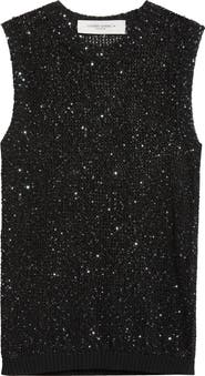 Golden Goose Journey Sequin Sleeveless Sweater