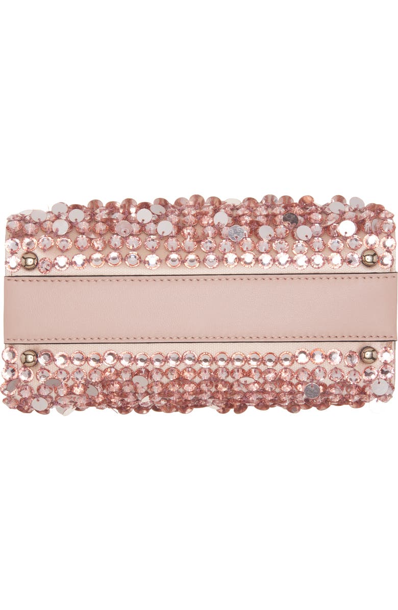 Valentino Garavani Mini VSling Crystal & Paillette Top Handle Bag, Alternate, color,