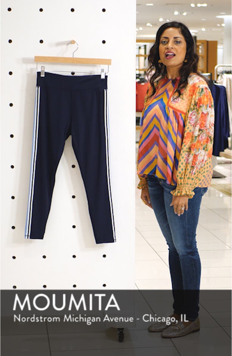 Tory Sport Retro Stripe 7/8 Leggings, sales video thumbnail
