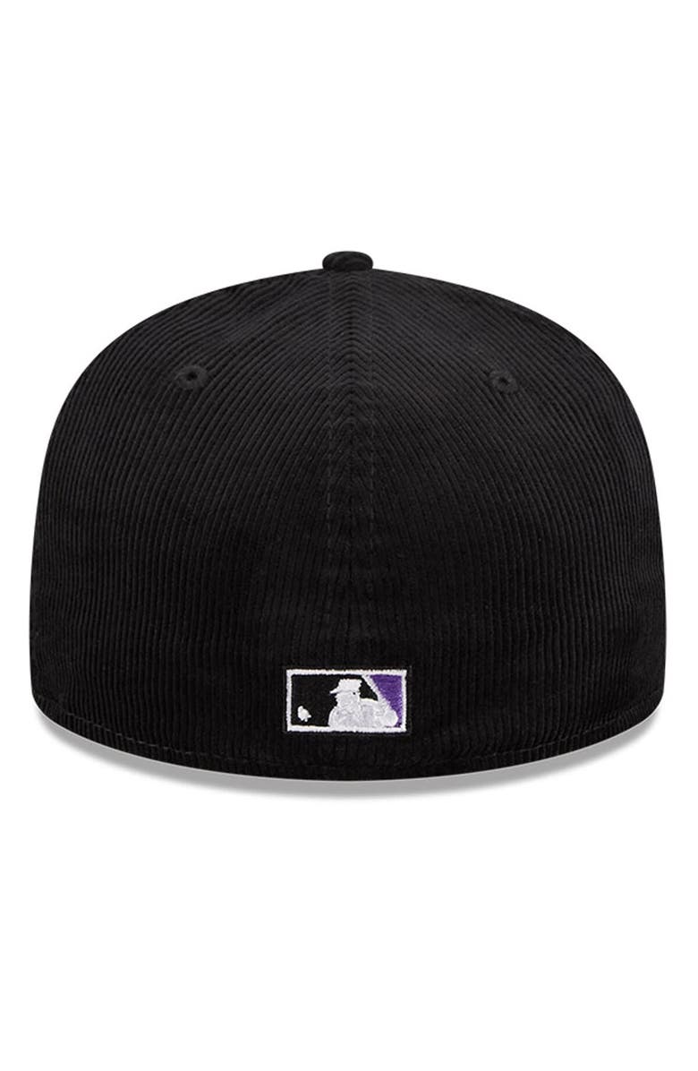 New Era Men's New Era Black Arizona Diamondbacks Throwback Corduroy 59FIFTY Fitted Hat, Alternate, color, 