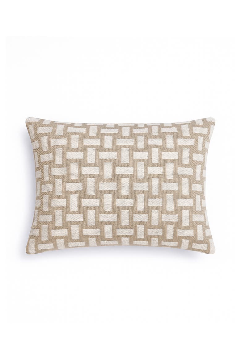 Ocean Lattice Pillow, Alternate, color, Rustic Beige