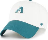 '47 Men's '47 White/Teal Arizona Diamondbacks Contemporary Tonal Clean Up Adjustable Hat