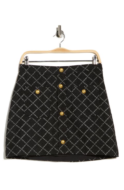 Brenton Tweed Miniskirt