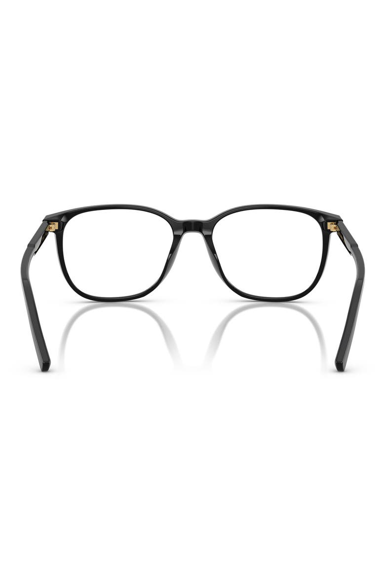 53mm Pillow Optical Glasses, Alternate, color, BLACK / DEMO LENS