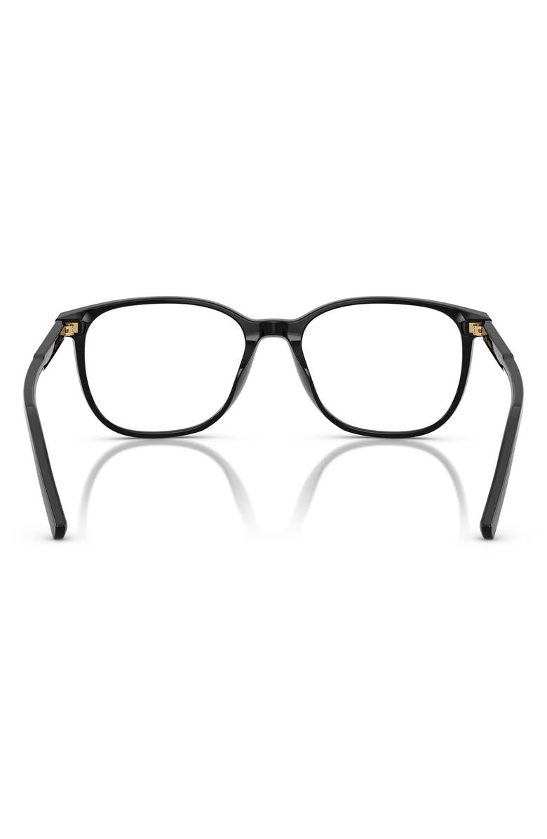 Dolce&Gabbana 51mm Pillow Optical Glasses, Alternate, color, Black / Demo Lens