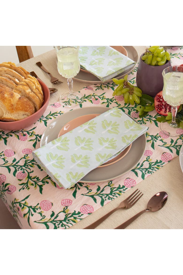 Zeenat Table Napkin - Set of 2, Alternate, color, Powder Blue