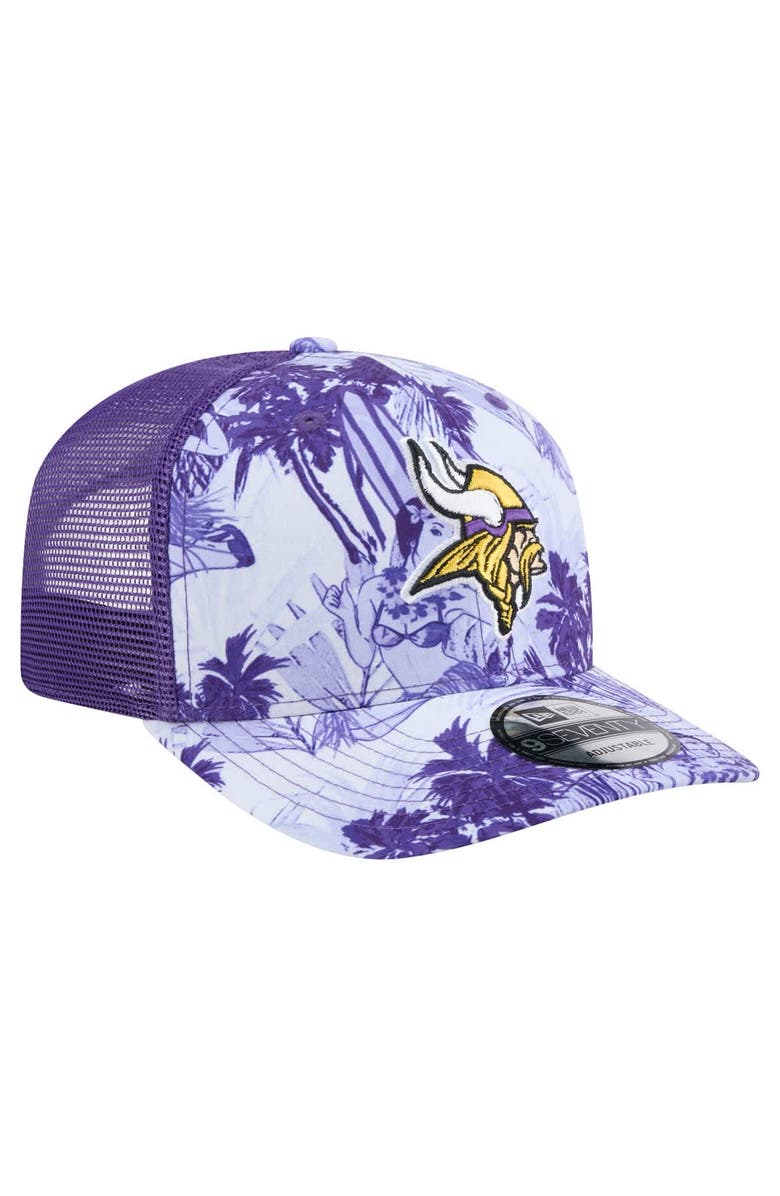 New Era Men's New Era Purple Minnesota Vikings Hula 9SEVENTY Adjustable Trucker Hat, Alternate, color, 