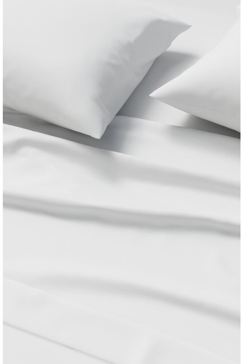 Organic Cotton Jersey Sheet Set, Alternate, color, WHITE