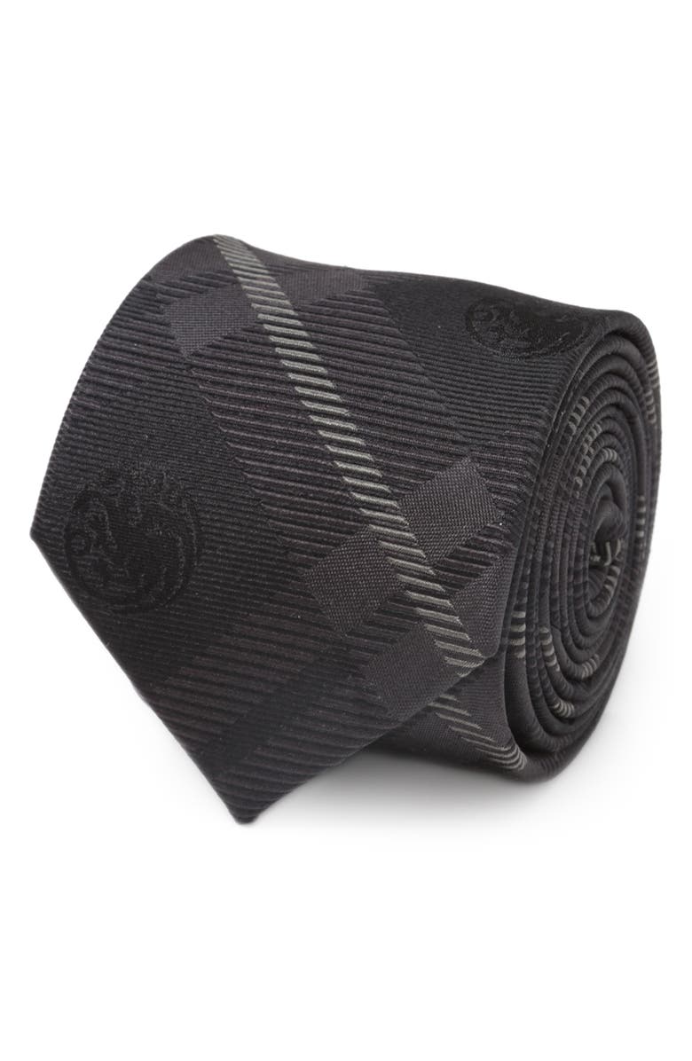 Cufflinks, Inc. Game of Thrones Targaryen Dragon Plaid Silk Tie, Alternate, color,