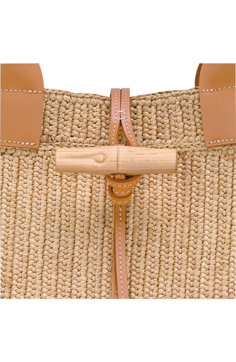 Longchamp Large Le Roseau Raffia Tote, Alternate, color, Vegetal