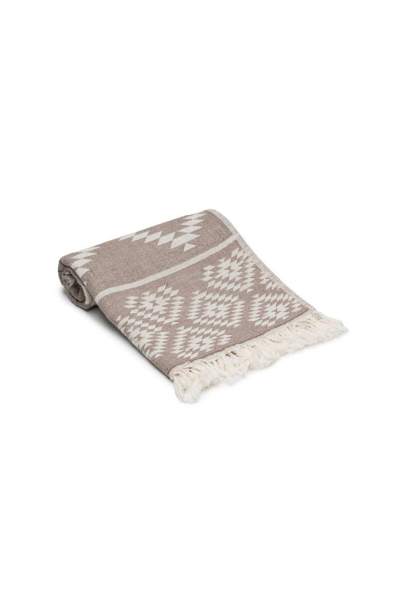 Olive & Linen Turkish Hand / Kitchen Towel Bundle, Alternate, color, Taupe Brown