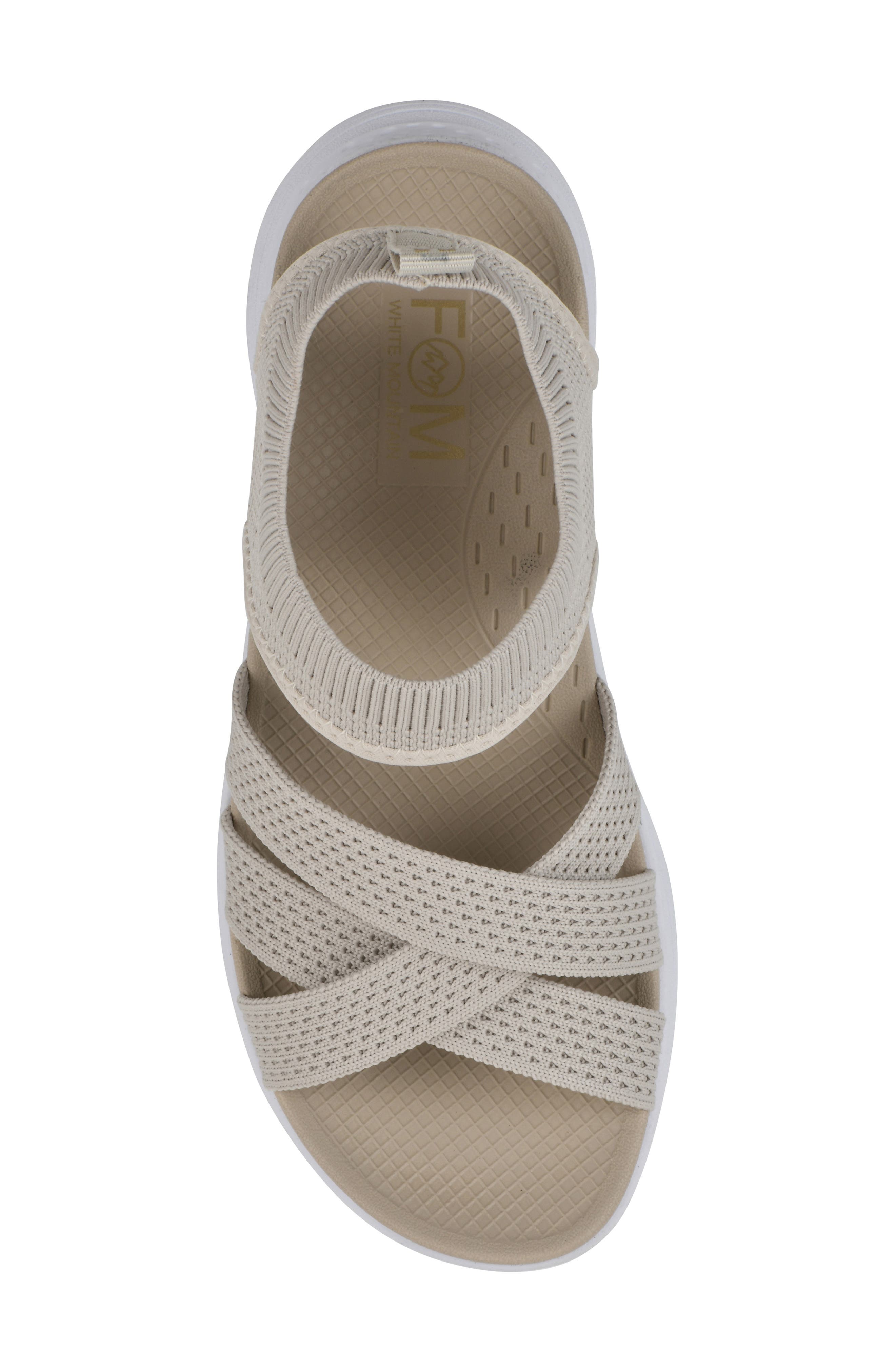 Charry Knit Sandal, Alternate, color, TAUPE FABRIC