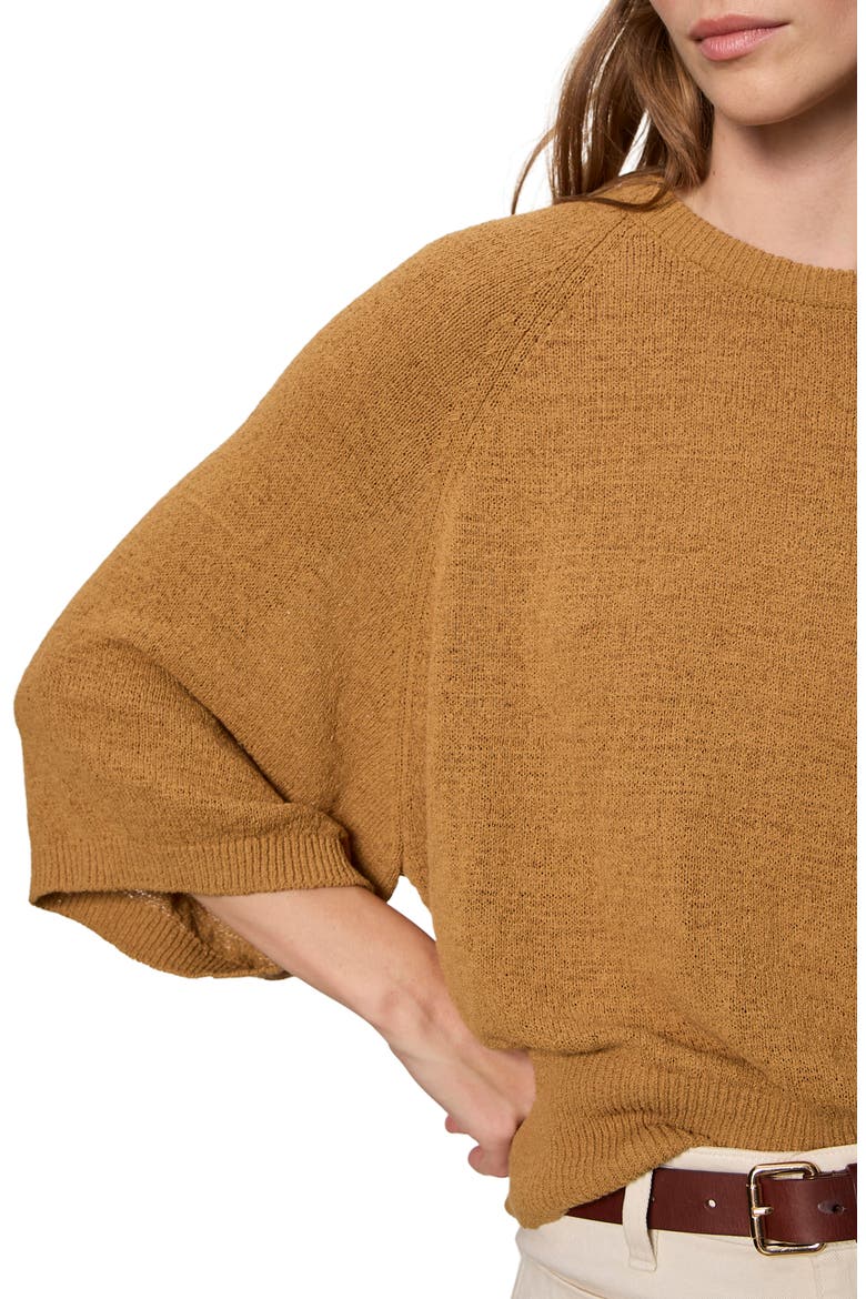 About Us Relaxed Sweater, Alternate, color, CUMIN BROWN