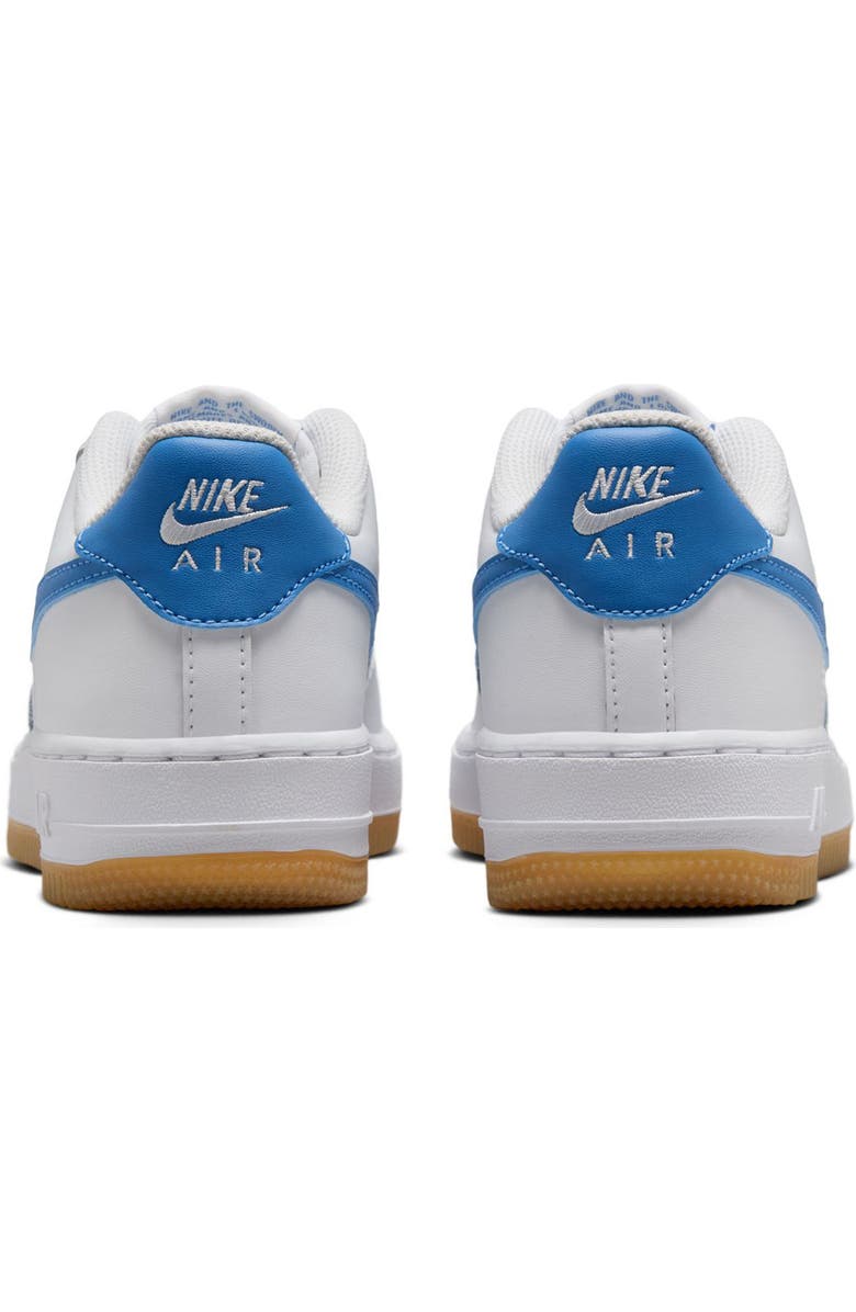 Nike Kids
Air Force 1 Sneaker, Alternate, color, White/ Blue Beyond/ Brown