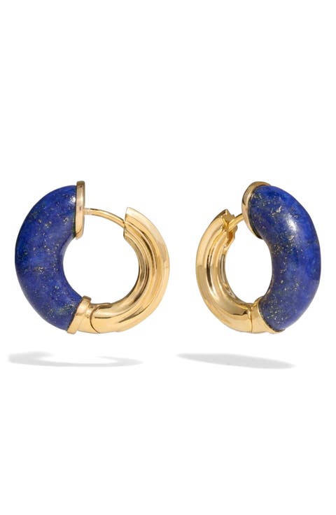 Star-Carved Hoop Earrings