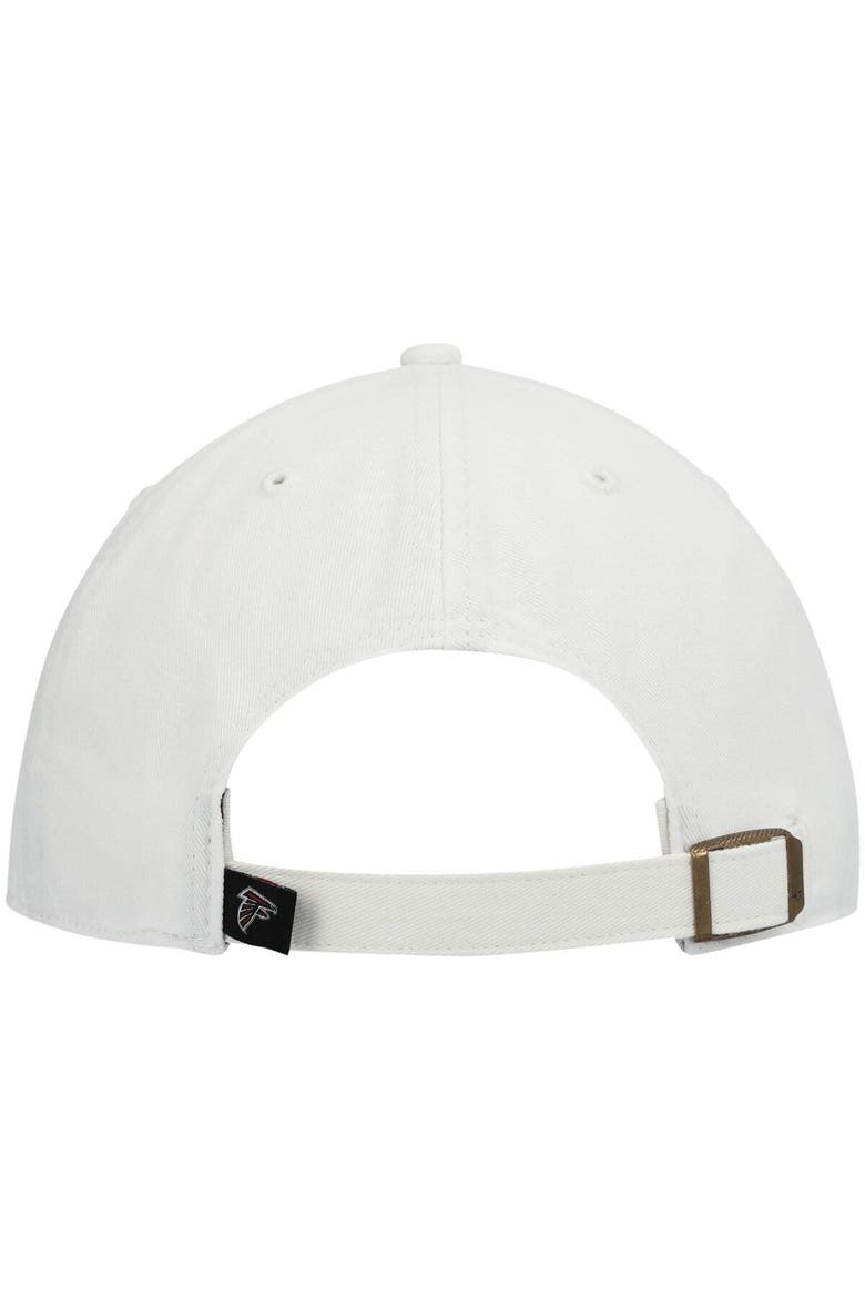 Men's '47 White Atlanta Falcons Clean Up Adjustable Hat, Alternate, color, White
