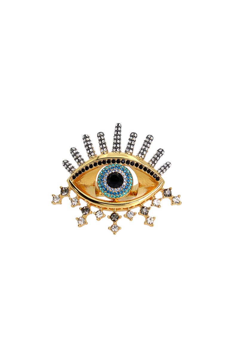 Kurt Geiger London Evil Eye Cocktail Ring, Main, color,