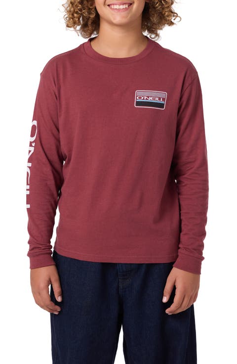 Kids' Banner Long Sleeve Cotton Graphic T-Shirt (Big Kid)