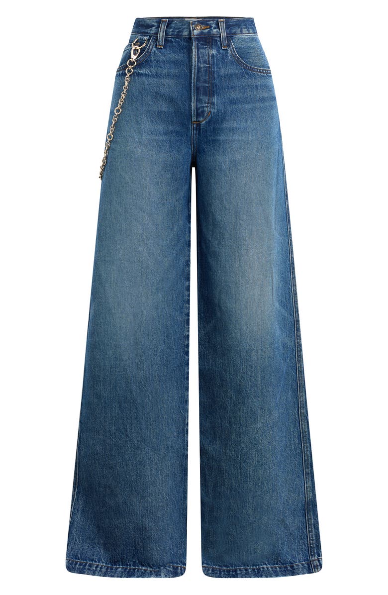 Favorite Daughter The Masha Superhigh Waist Wide Leg Jeans, Alternate, color, Dillion