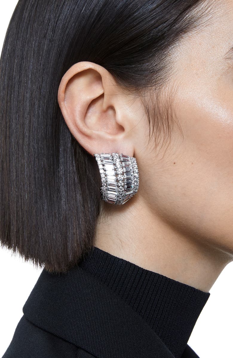 Swarovski Hyperbola Cubic Zirconia Drop Earrings, Alternate, color,