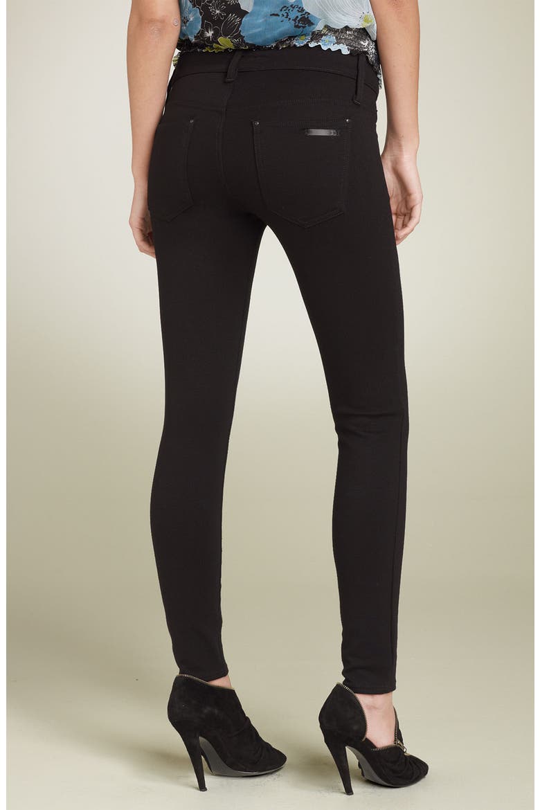 Jeans 'Chelsea' Double Knit Skinny Pants, Main, color, BLACK