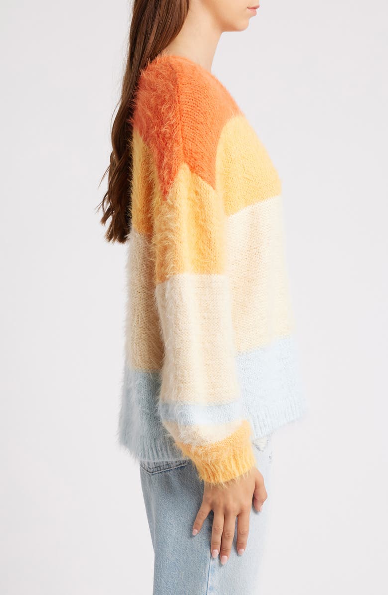 Rip Curl Sunrise Sessions Stripe Crewneck Sweater, Alternate, color, 