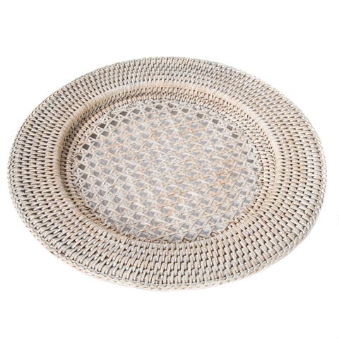 Artifacts Rattan Open Weave Charger